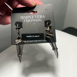 Simply Vera Vera Wang Silver and Gold Tone Earrings